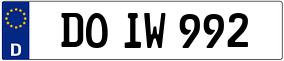 Trailer License Plate